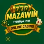 Maza Win game logo shows slots and card games